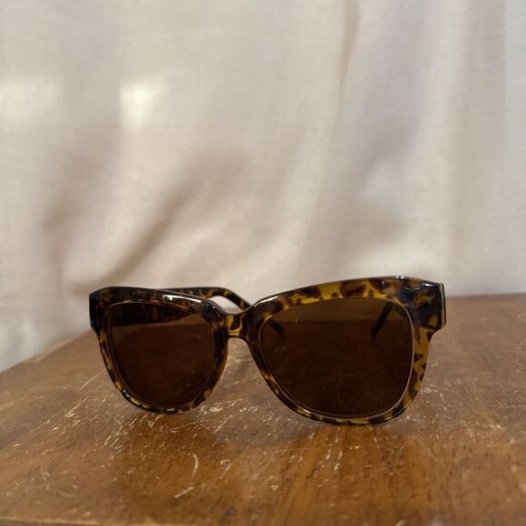 Zenni‎ Sunglasses Eyeglasses FRAME Tortoise Shell Brown Thick Square Chic - Picture 7 of 9